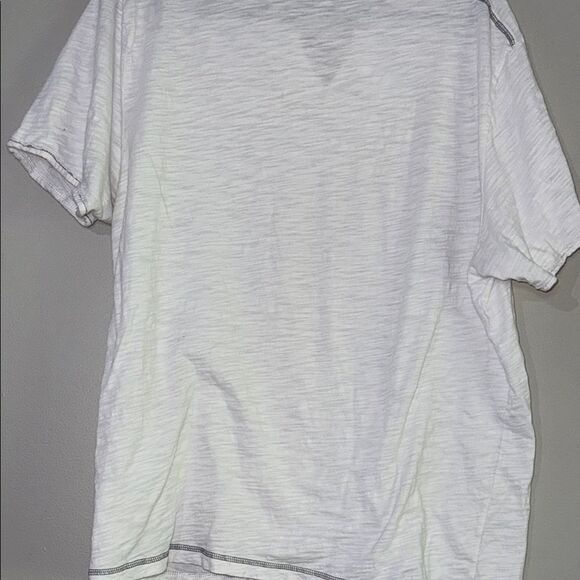 INC International Concepts White V-Neck Short Sleeve Tee - Picture 9 of 10